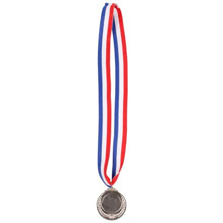 Metal Silver medaila so stuhou