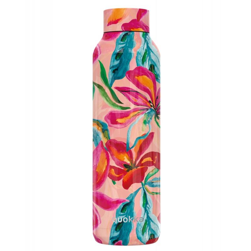 Quokka Solid, Nerezová fľaša / termoska Tropical Bloom, 630ml, 12181