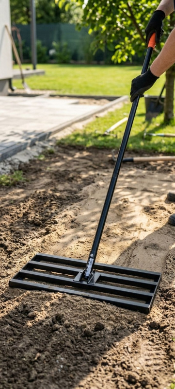 Vyrovnávač trávnika Strend Pro Garden, 60x40x150 cm, hrable, nivelačné 1