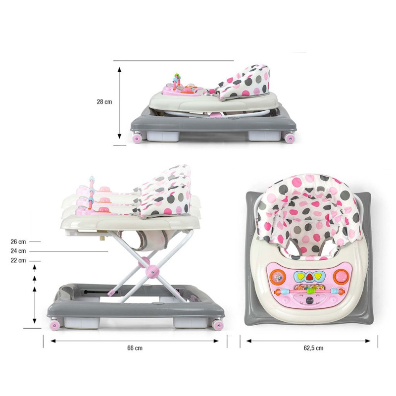 Detské chodítko Milly Mally Patrol Pastel Dots 4