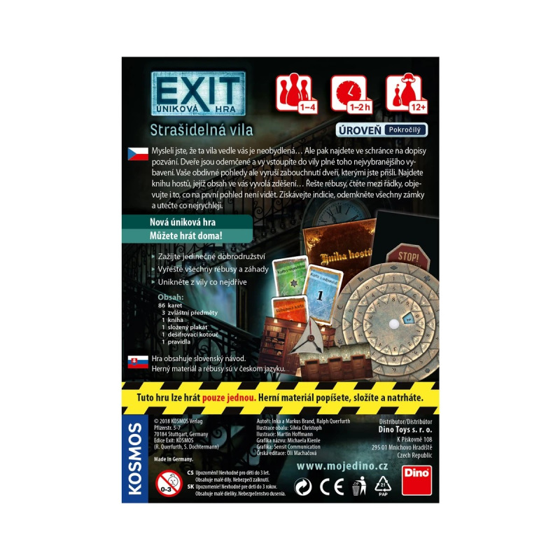 Exit úniková hra: Strašidelná vila 3