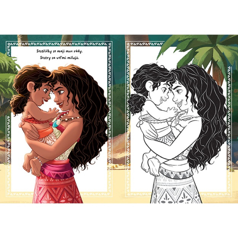 Omaľovánka A5 Vaiana 2 2