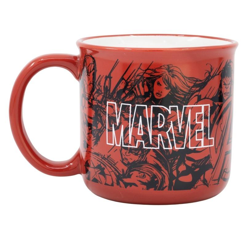 STOR Keramický hrnček Avengers Marvel Pattern, 400ml, 75434