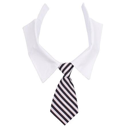 Gentledog kravata pre psov čierna-biela 2