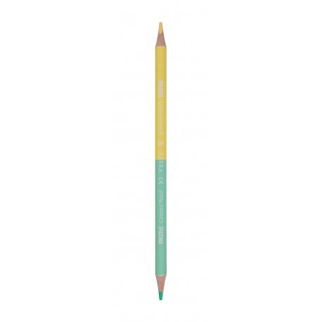 ASTRA Trojhranné pastelové obojstranné farbičky 24ks / 48farieb + strúhadlo, 312120005