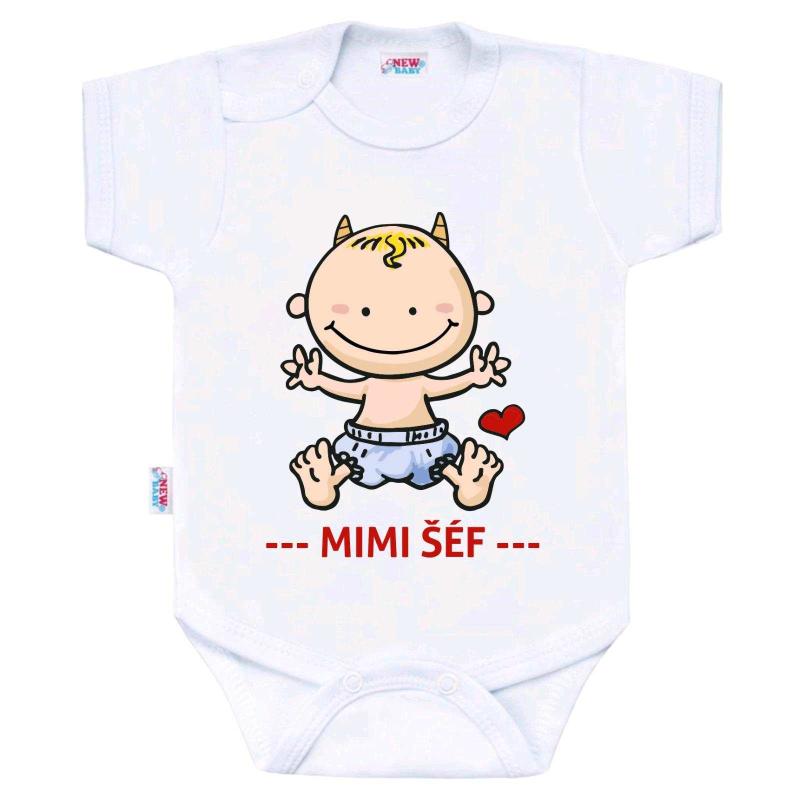 Body s potlačou New Baby MIMI ŠÉF 68 (4-6m)