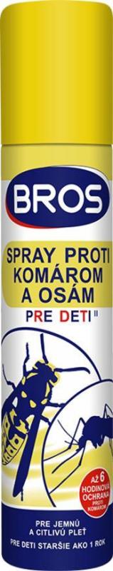 Sprej Bros, pre deti, proti komárom a osám, repelentný 120/90 ml