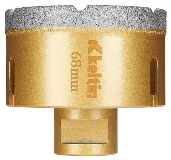 Vrták diamantový korunkový, závit M14 do uhlovej brúsky priemer 68 mm, GEKO