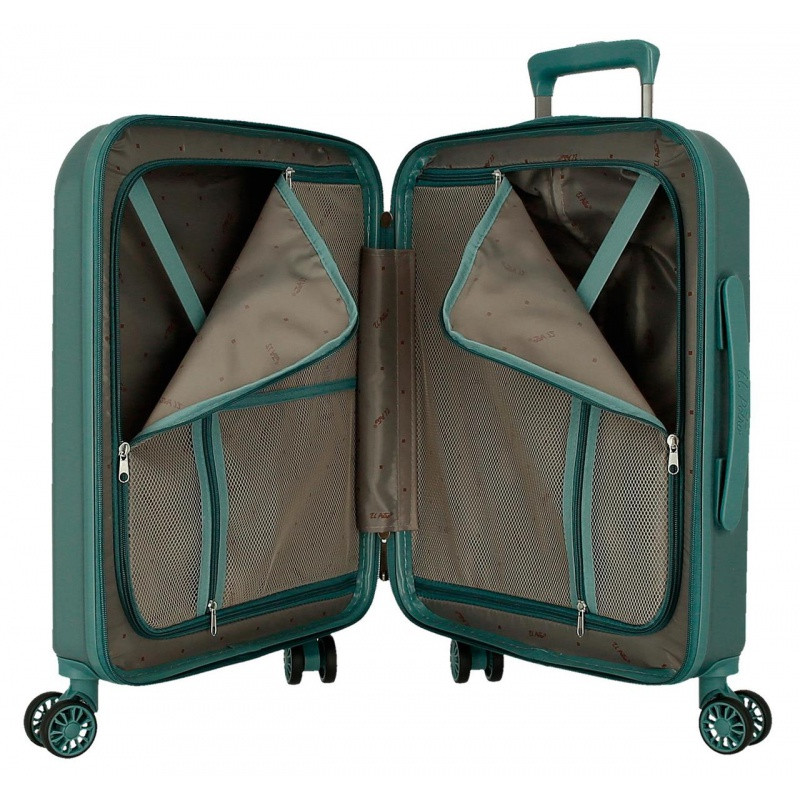 JOUMMA BAGS EL POTRO Vera Green, Sada luxusných ABS cestovných kufrov, 70/55cm, 5338923 10
