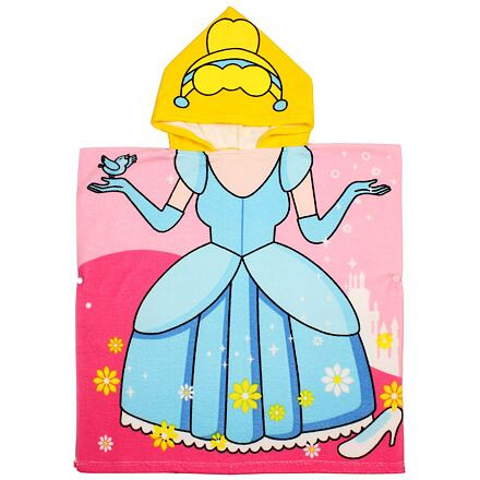 Princess detské plážové pončo