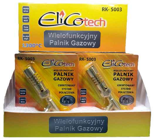 Spájkovacia lampa na plynovú kartušu, 7/16" závit, ELICO 6