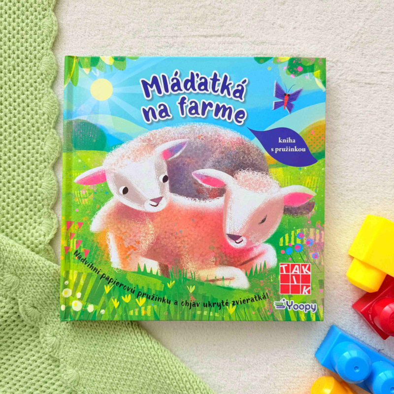 Mláďatká na farme - kniha s pružinkou 2