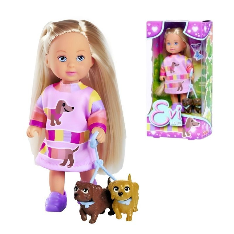 Bábika Evička so psíkmi