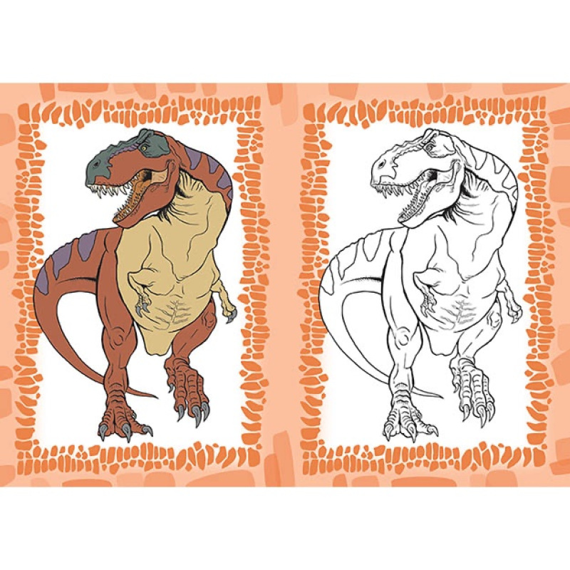 Omaľovánka A5 Dinosaury 2