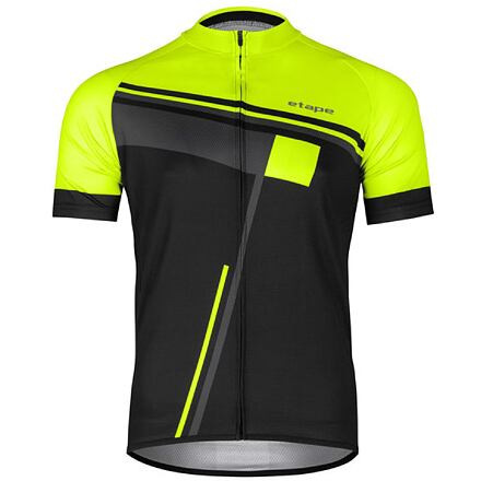 Cube cyklistický dres čierna-žltá fluo