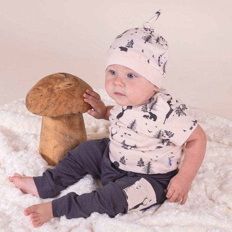 Dojčenská bavlnená čiapočka Nicol Bambi 62 (3-6m)