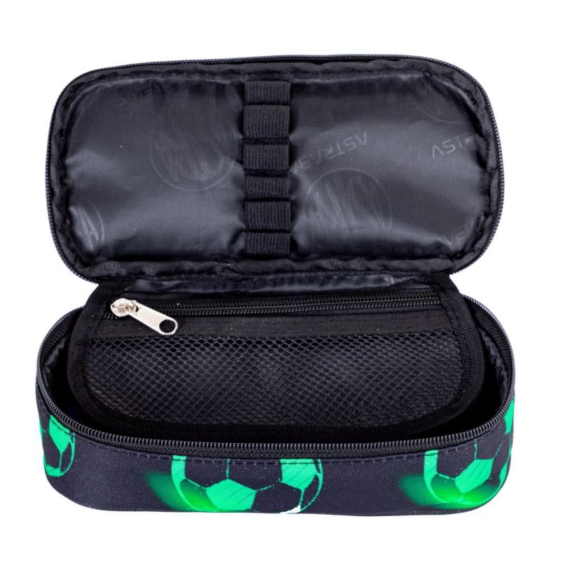 Jednokomorový peračník / puzdro AstraBAG NEON FOOTBALL, AC6, 503024075