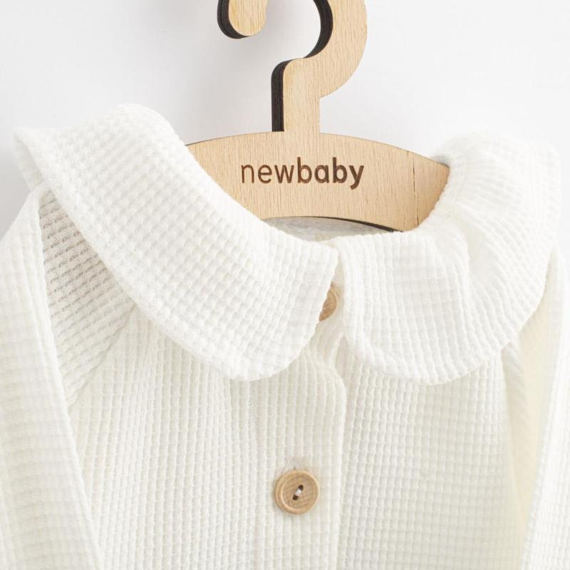 Dojčenský kabátik na gombíky New Baby Luxury clothing Laura biely 74 (6-9m)