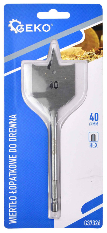Vrták do dreva 40x152 mm plochý, GEKO 1
