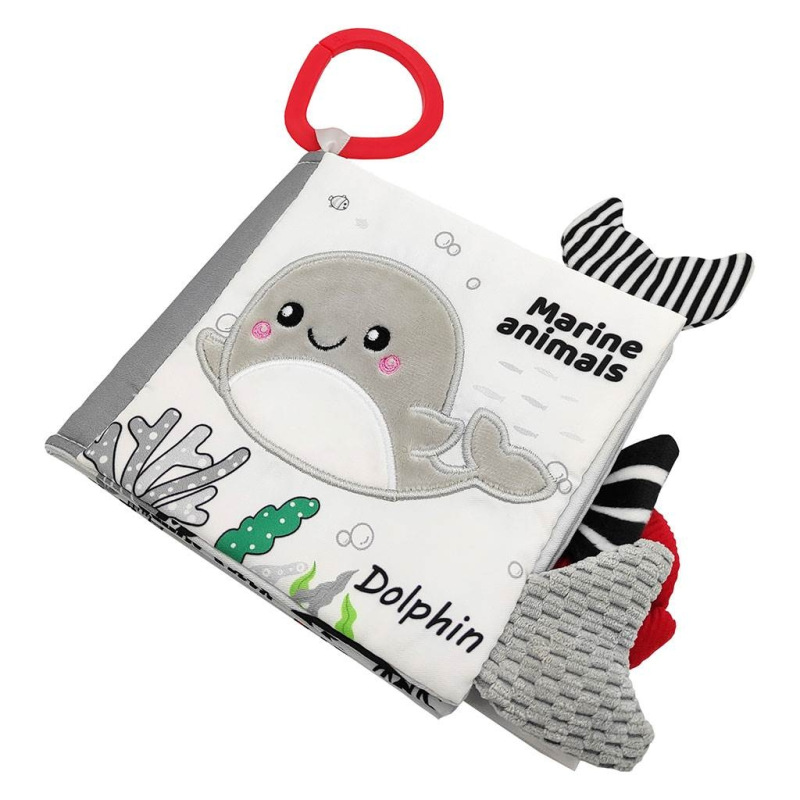 Detská senzorická kontrastná knižka Akuku More 4