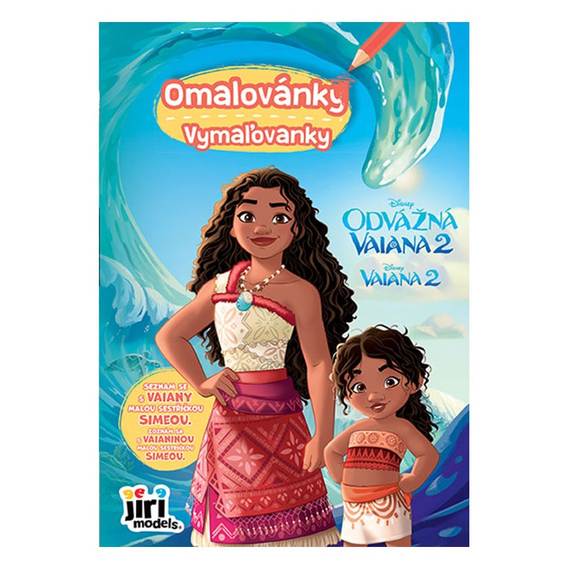Omaľovánka A5 Vaiana 2