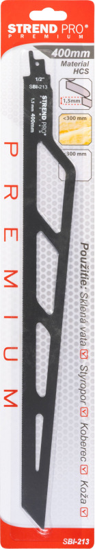List do chvostovej píly Strend Pro SBI-213, 400/1.50 mm, na minerálne materiály, HCS 3