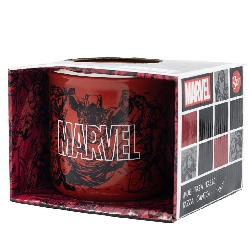 STOR Keramický hrnček Avengers Marvel Pattern, 400ml, 75434