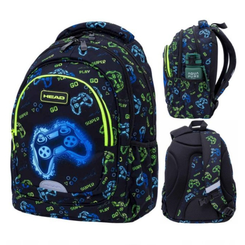 Školský batoh pre prvý stupeň Head GO PLAYING NEON, AB330, 502025041