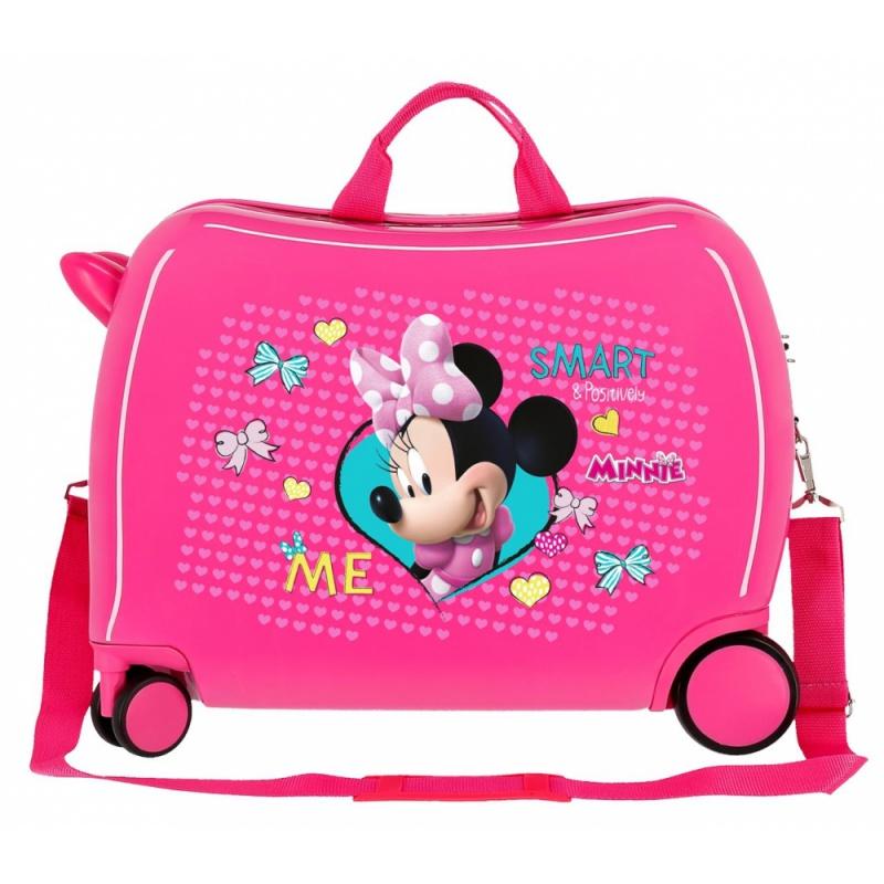 Detský cestovný kufor na kolieskach / odrážadlo MINNIE MOUSE Happy Helpers, 34L, 22398E1 1