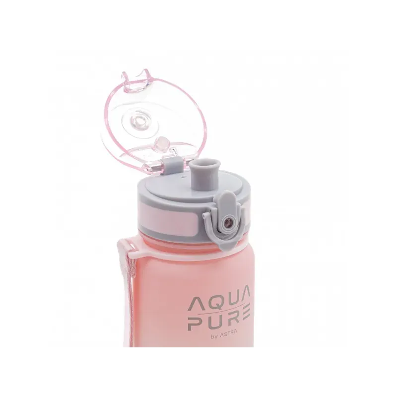 Zdravá fľaša AQUA PURE by ASTRA 400 ml - pink/grey, 511023001