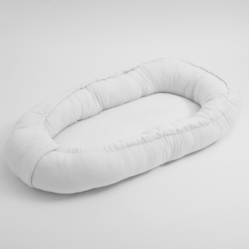Mušelínové hniezdočko pre bábätko New Baby biela 1