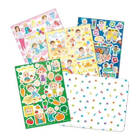 Znovupoužiteľné nálepky Cocomelon 2