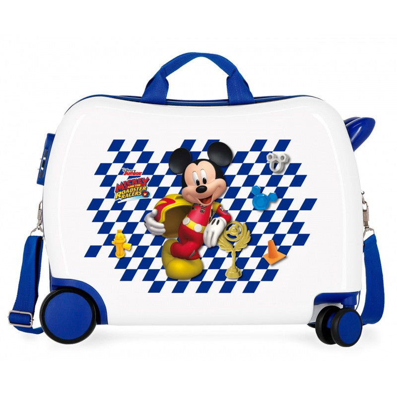 Detský cestovný kufor na kolieskach / odrážadlo MICKEY MOUSE Good Mood, 34L, 4649861