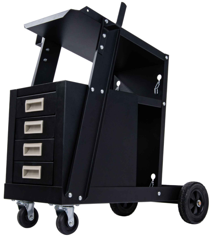 Mobilný vozík pre zváračov, 4 zásuvky, GEKO 11