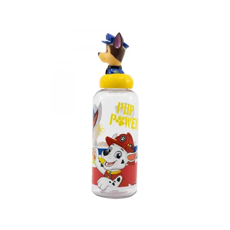 STOR Plastová 3D fľaša s figúrkou PAW PATROL, 560ml, 74858