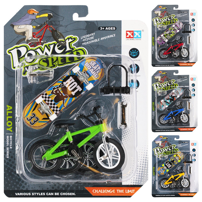 Skateboard s bicyklom a príslušenstvom