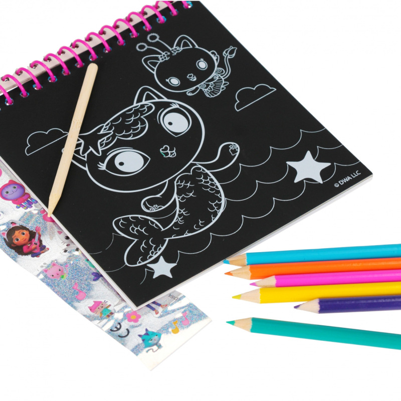 Zoškrabávací set Gabbys dollhouse 2