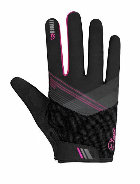 Etape Paola+ cyklistické rukavice čierna-ružová, veľ. L
