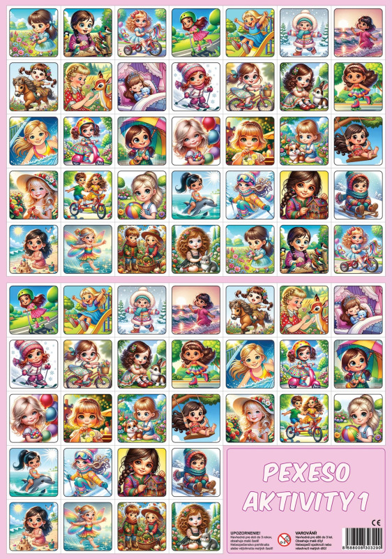 Pexeso Aktivity Dievčatá 1