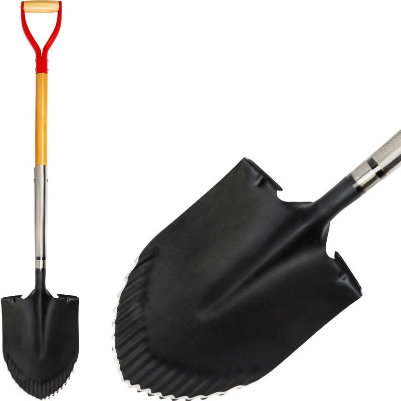 Rýľ Strend Pro Premium RedShark, špicatý, s drevenou násadou D 1150 mm