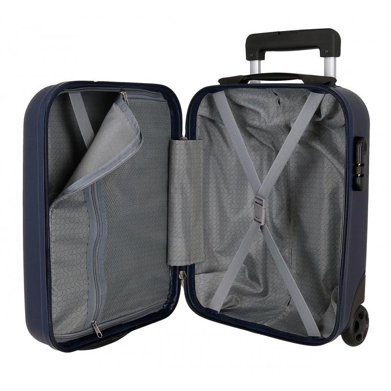 ROLL ROAD Flex Navy Blue, Príručný mini cestovný kufor, 40x30x20cm, 24L, 5849962 4