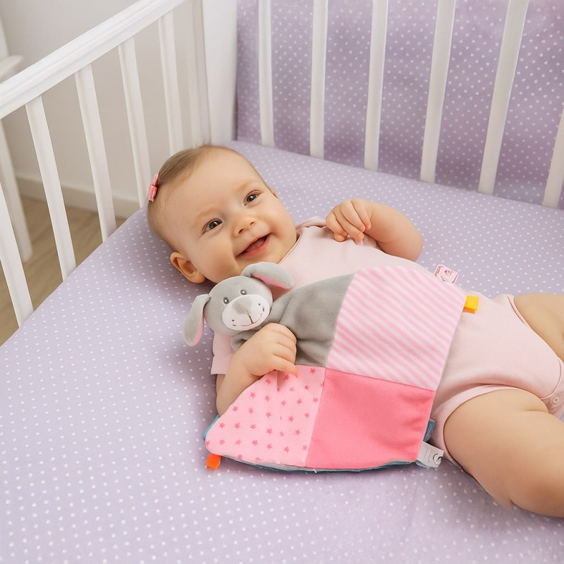 Zaspávačik Pes Baby Mix růžový 1