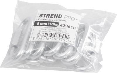 Karabinka Strend Pro, s maticou, 8 mm, bal. 10 ks