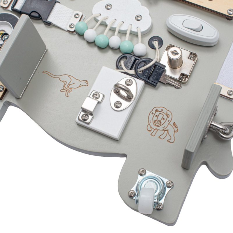 Aktivitná tabuľa Slon Montessori Baby Mix 1