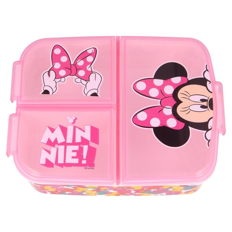 Delený plastový box na desiatu MINNIE MOUSE Butterfly, 51120