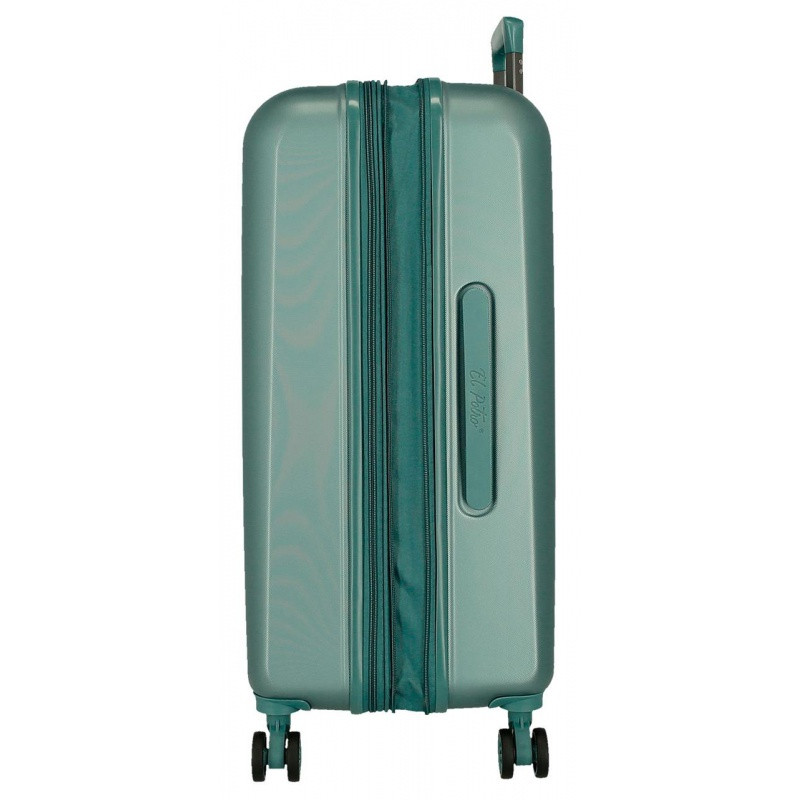 JOUMMA BAGS EL POTRO Vera Green, Sada luxusných ABS cestovných kufrov, 70/55cm, 5338923 5