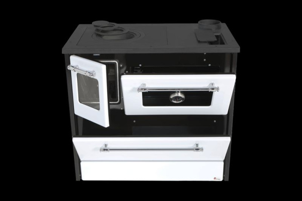Sporák 701-G OMEGA Kuzine, 9,1 kW, so sklom, biely, pravý vývod 2