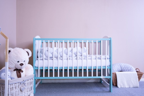 Detská postieľka New Baby ELSA Zebra bielo-mätová 1