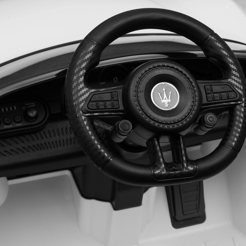 Elektrické autíčko Maserati GranTurismo Baby Mix biele 4