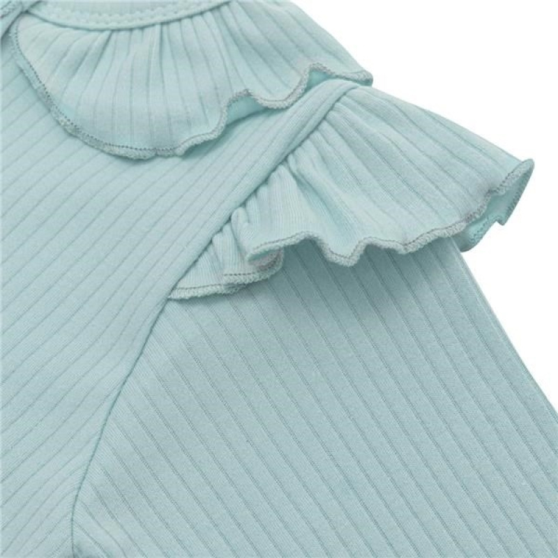 Dojčenské body New Baby Stripes ľadovo modré 80 (9-12m) 2